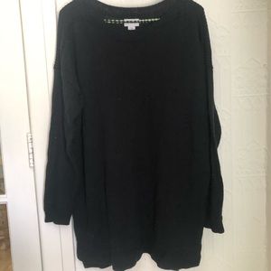 Black knitted long sleeve XL
